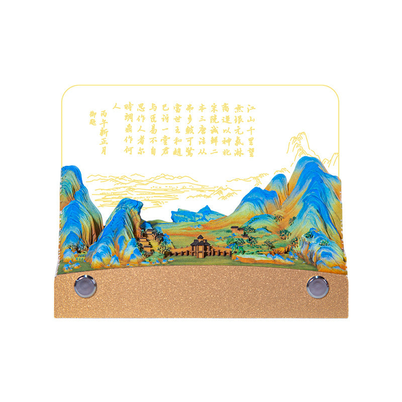 Rivers Mountains 3d Memo Pad - Weekly Planner 2026