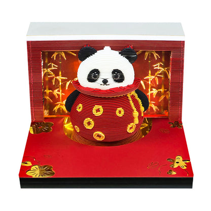 Fortune Panda 3D Memo Pad - Weekly Planner 2026