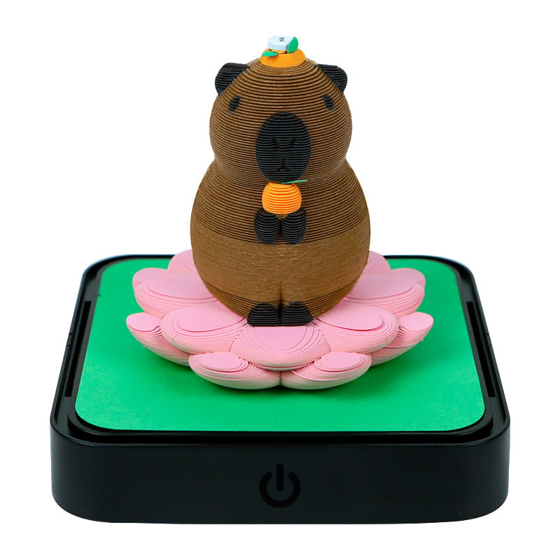Capybara 3d Memo Pad - Daily Calendar 2026