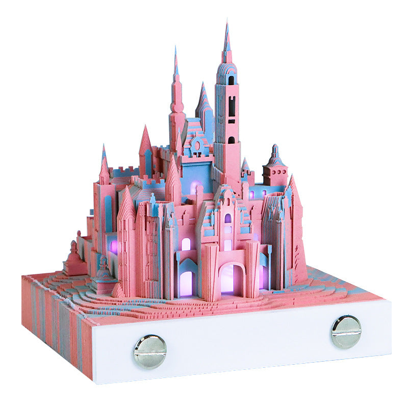 Fantasy Castle 3D Memo Pad - Weekly Planner 2026