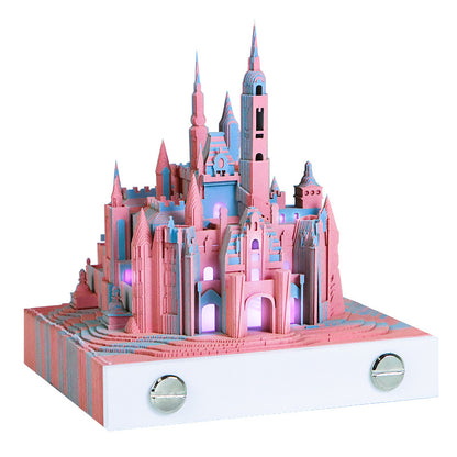 Fantasy Castle 3D Memo Pad - Weekly Planner 2026