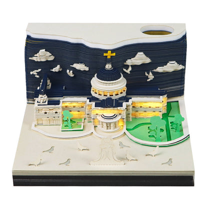 St. Paul's Cathedral 3D Memo Pad - Weekly Planner 2026