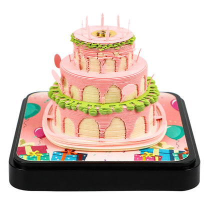 Birthday Cake 3d Memo Pad - Daily Calendar 2026