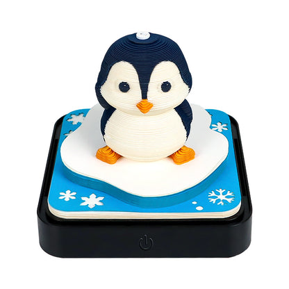 Penguin 3d Memo Pad - Daily Calendar 2026