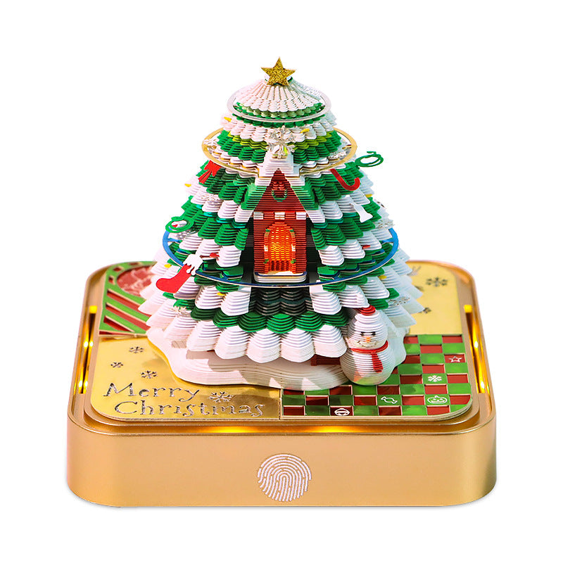 Christmas Tree House 3d Memo Pad - Daily Calendar 2026