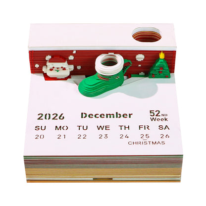 Christmas Mug 3D Memo Pad - Weekly Planner 2026