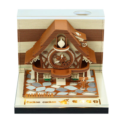 Cuckoo Clock 3D Memo Pad - Weekly Planner 2026