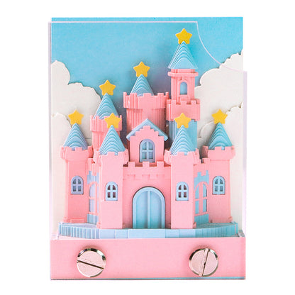 Pink Castle 3D Memo Pad