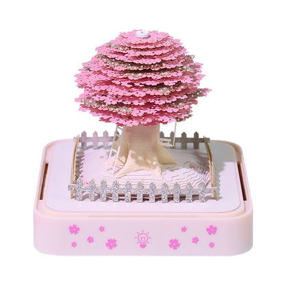 Panoramic Cherry Blossom Tree 3d Memo Pad - Daily Calendar 2026