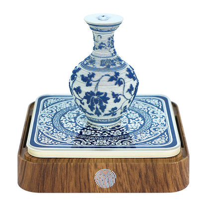 Blue and White Porcelain 3D Memo Pad - Daily Calendar 2026