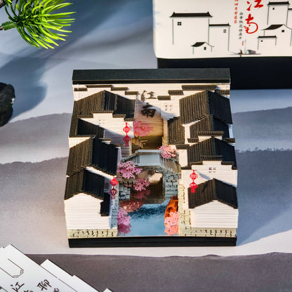 Jiangnan Water Town 3d Memo Pad - Weekly Planner 2026