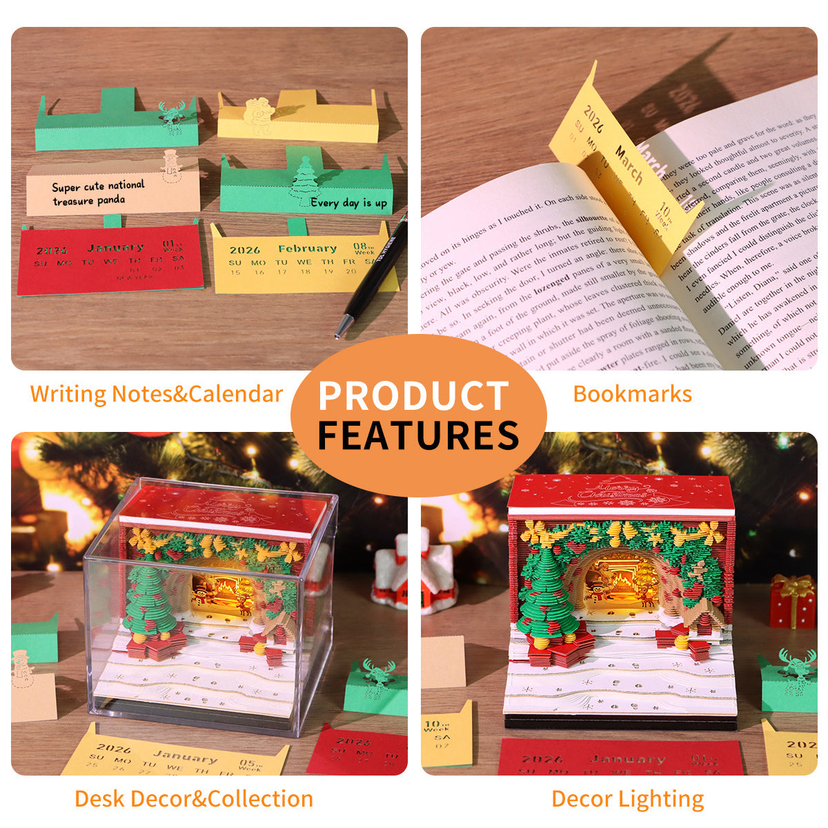 Christmas Archway 3D Memo Pad - Weekly Planner 2026