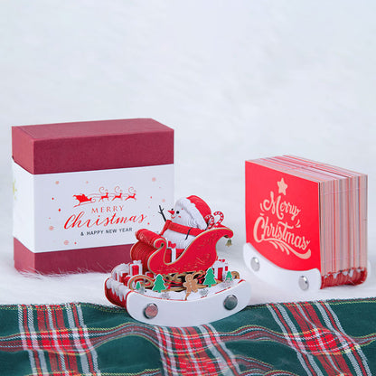 Christmas Sleigh 3d Memo Pad - Weekly Planner 2026