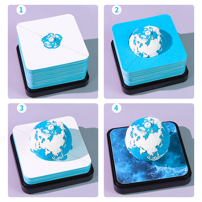 Blue Planet 3d Memo Pad - Daily Calendar 2026