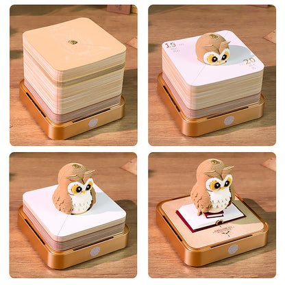 Owl 3D Memo Pad - Daily Calendar 2026