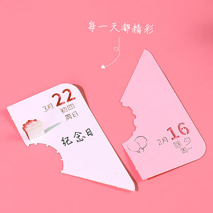 Birthday Cake 3d Memo Pad - Daily Calendar 2026