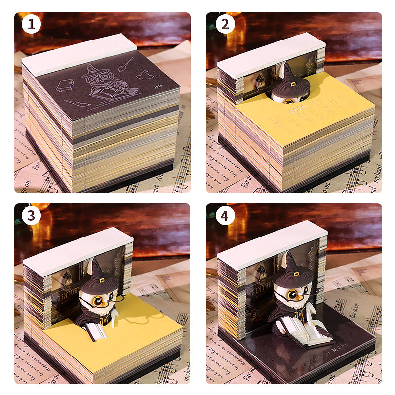 Wizard 3D Memo Pad - Weekly Planner 2026