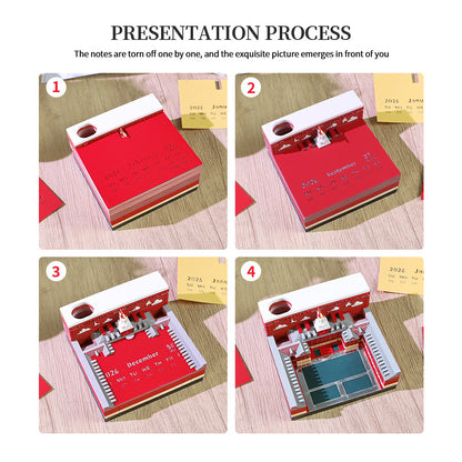 Harvard University 3D Memo Pad - Weekly Planner 2026