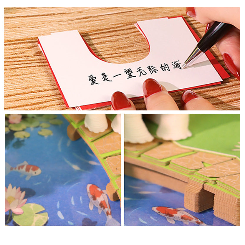 Cute Dog Backpack 3d Memo Pad - Weekly Planner 2026