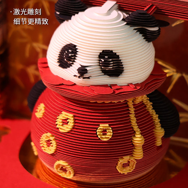 Fortune Panda 3D Memo Pad - Weekly Planner 2026