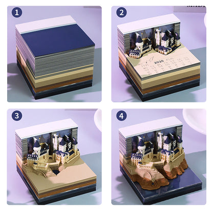 Magic Castle 3d Memo Pad - Weekly Planner 2026