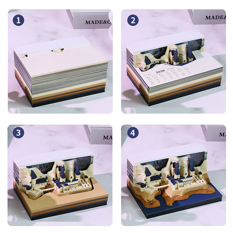 Magic Academy 3d Memo Pad - Weekly Planner 2026