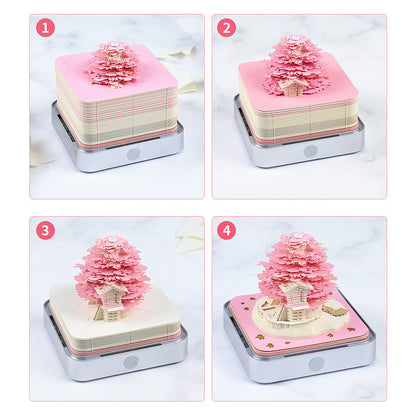 Romantic Treehouse 3d Memo Pad - Daily Calendar 2026
