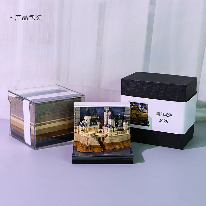 Magic Castle 3d Memo Pad - Weekly Planner 2026