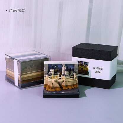 Magic Castle 3d Memo Pad - Weekly Planner 2026