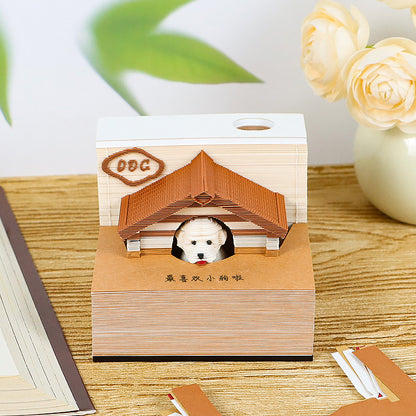 Animal Pet House 3d Memo Pad - Weekly Planner 2026