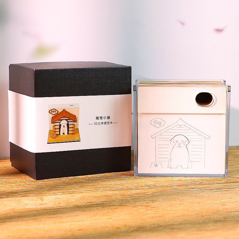 Animal Pet House 3d Memo Pad - Weekly Planner 2026