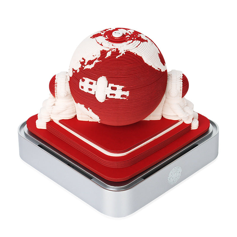 Earth Globe 3d Memo Pad - Daily Calendar 2026