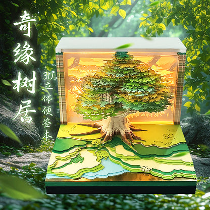 Enchanted Treehouse 3d Memo Pad - Weekly Planner 2026