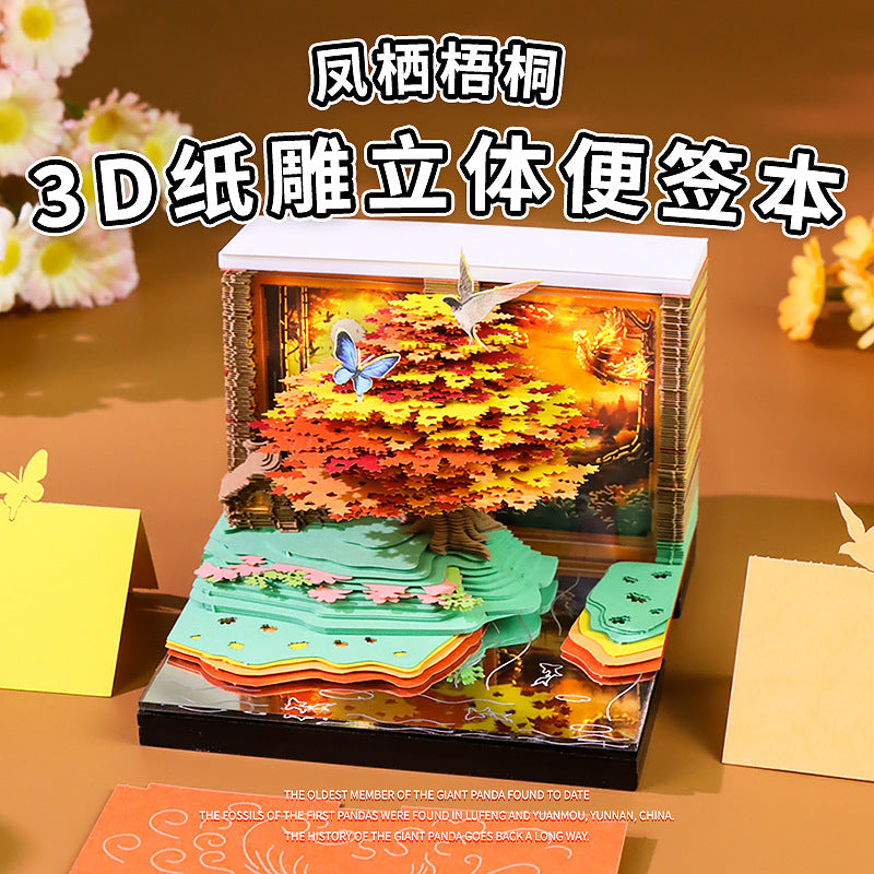 Phoenix Parasol Tree 3d Memo Pad - Weekly Planner 2026