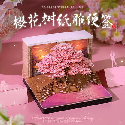 Cherry Blossom Tree 3d Memo Pad - Weekly Planner 2026