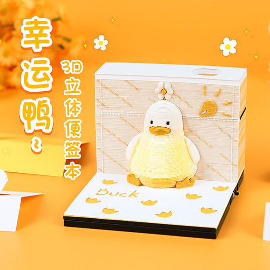 Lucky Duck 3d Memo Pad