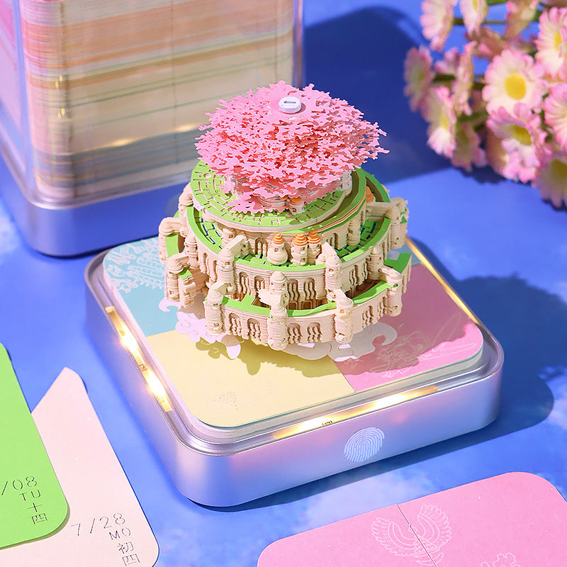 Sky Castle 3D Memo Pad - Daily Calendar 2026