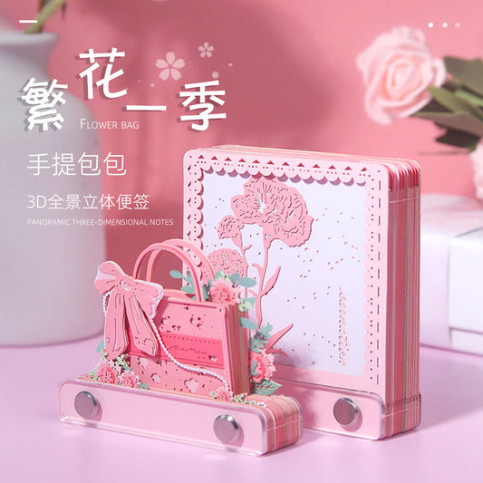 Blooming Season 3d Memo Pad