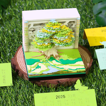 Enchanted Treehouse 3d Memo Pad - Weekly Planner 2026