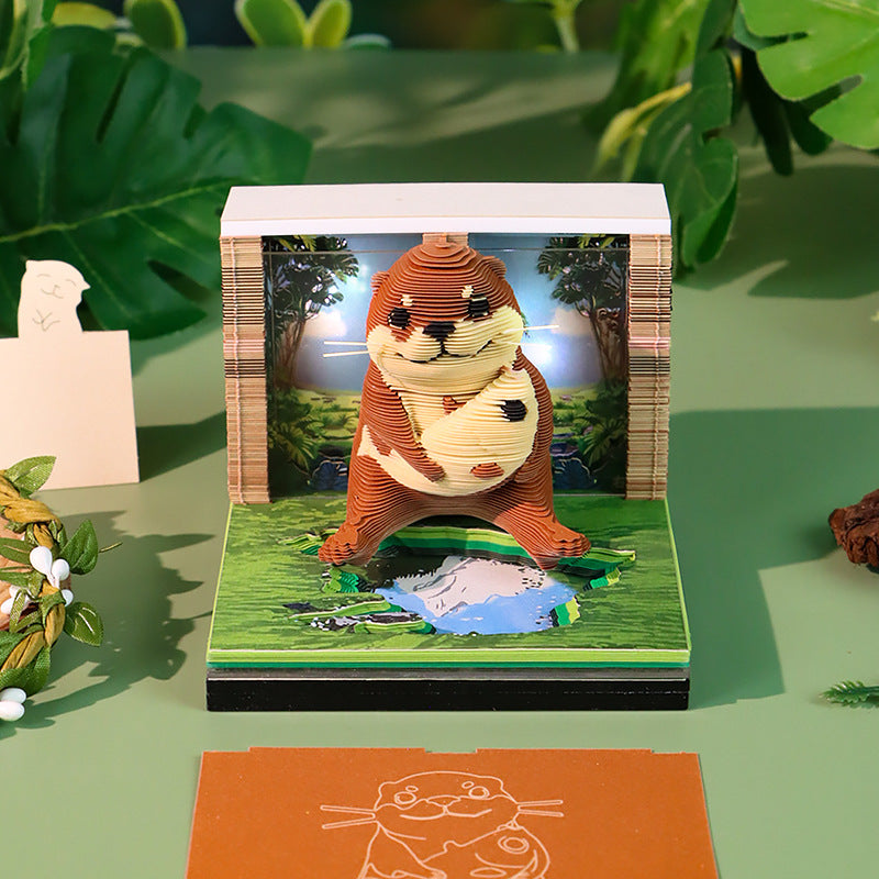 Otter 3d Memo Pad - Weekly Planner 2026
