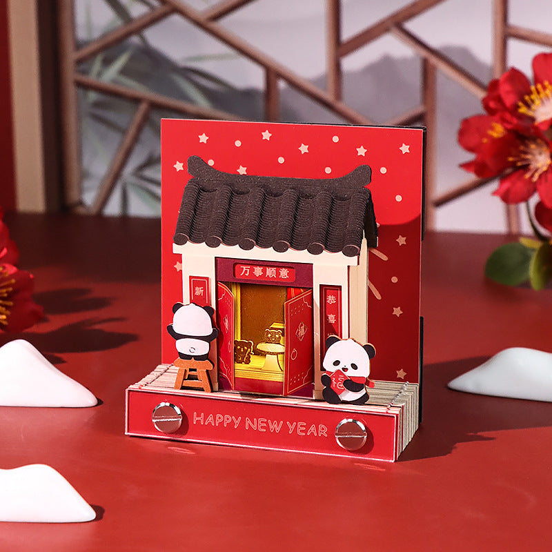 Happy Chinese New Year  3d Memo Pad - Weekly Planner 2026