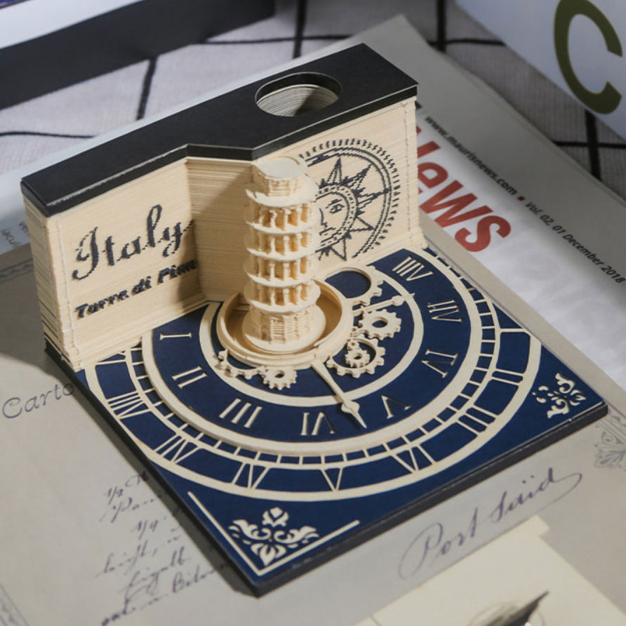 Leaning Tower Pisa 3d Memo Pad