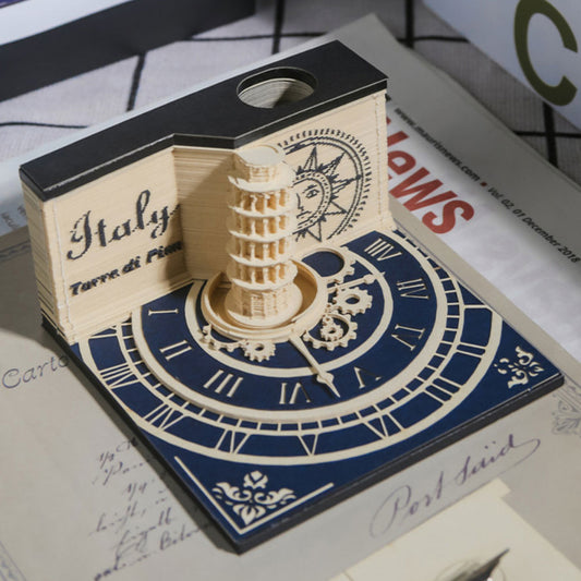 Leaning Tower Pisa 3d Memo Pad