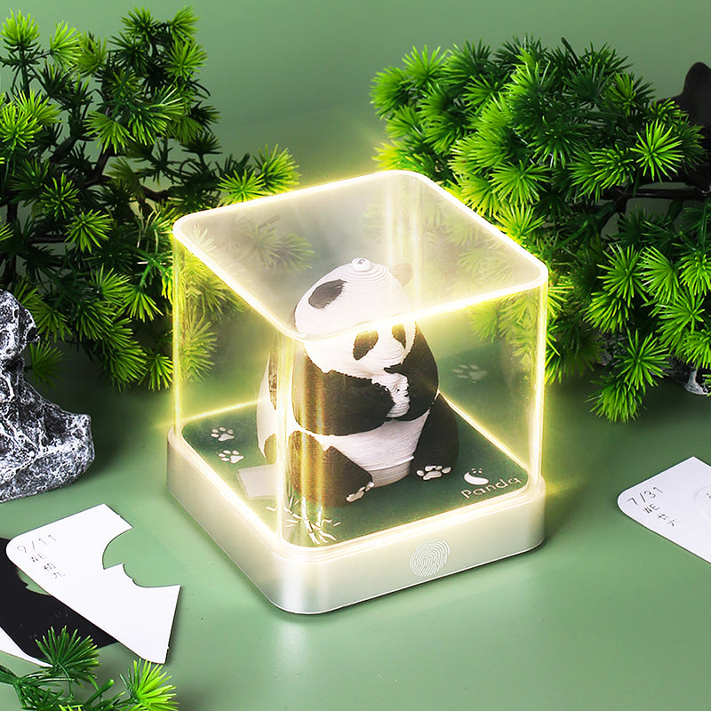 Sitting Panda 3d Memo Pad - Daily Calendar 2026