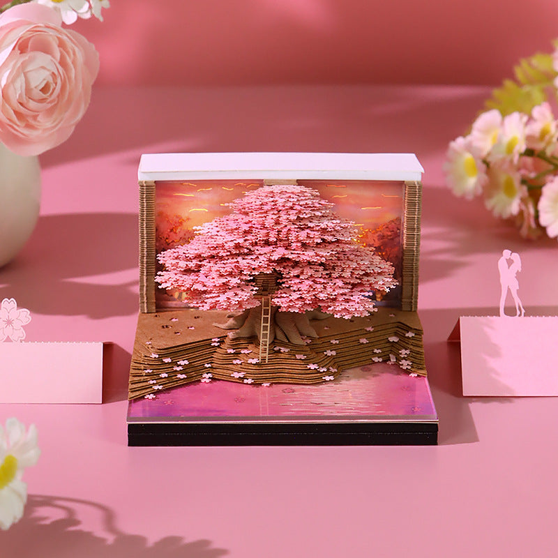 Cherry Blossom Tree 3d Memo Pad - Weekly Planner 2026