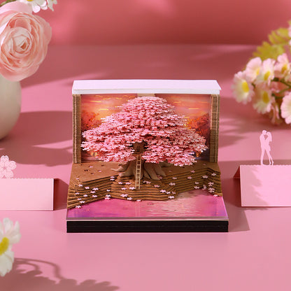 Cherry Blossom Tree 3d Memo Pad - Weekly Planner 2026