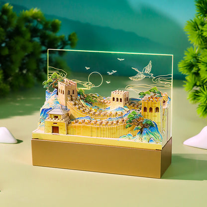 Great Wall of China 3d Memo Pad - Weekly Planner 2026