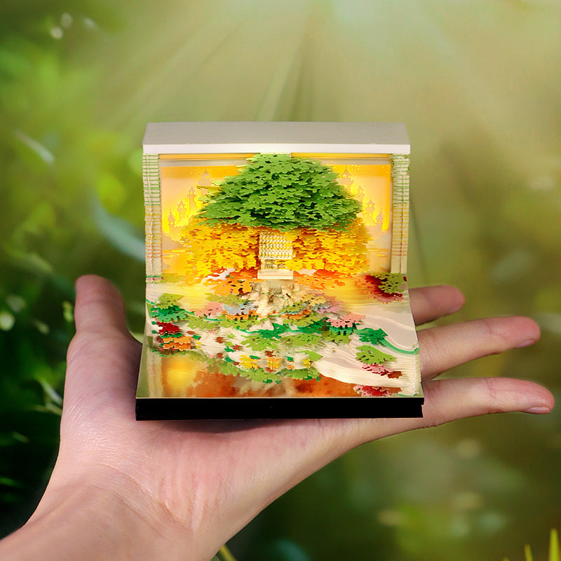 Flower Island Tree 3d Memo Pad - Weekly Planner 2026