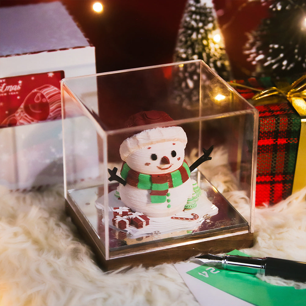Christmas Snowman 3d Memo Pad - Daily Calendar 2026