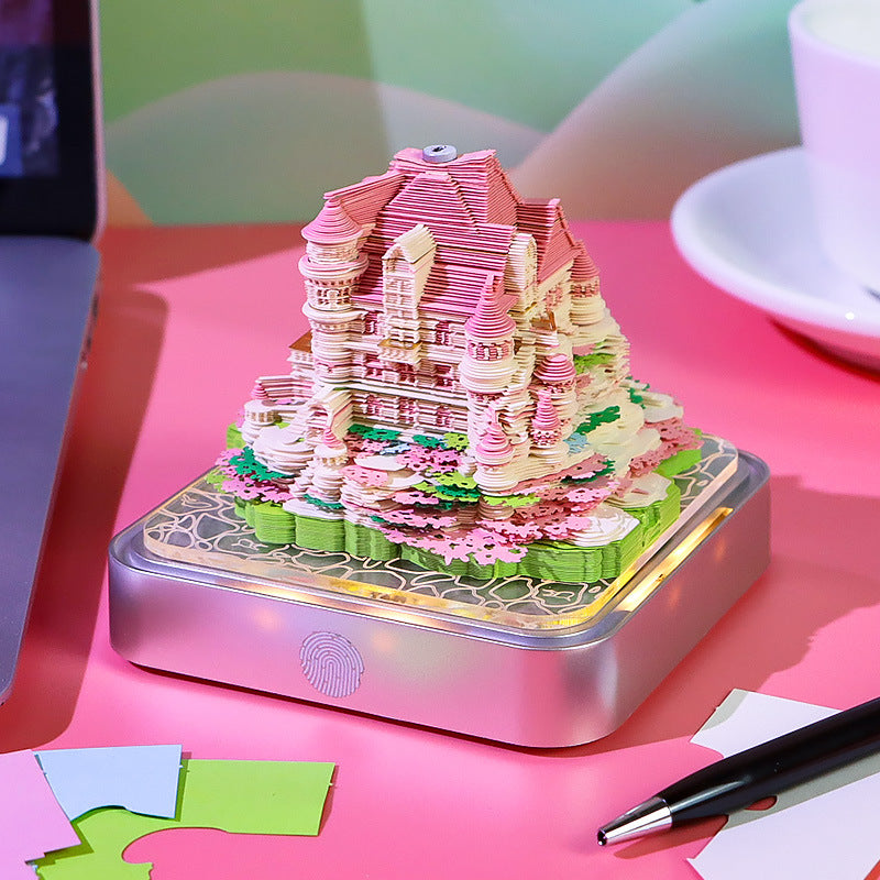 Love Castle 3D Memo Pad - Daily Calendar 2026